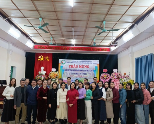 CHÀO MỪNG KỶ NIỆM 43 NĂM NGÀY NHÀ GIÁO VIỆT NAM